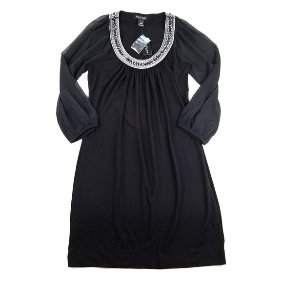 White House Black Market Dresses & Skirts - White House Black Market Jewel Neck Chemise Dress
